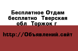 Бесплатное Отдам бесплатно. Тверская обл.,Торжок г.